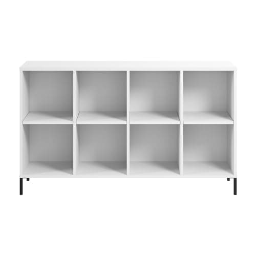 Bush Furniture Essence 8 Cube Organizer in White | Home Office and Beyond
