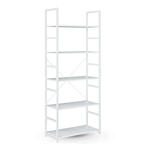 NUMENN 3 Tier Slim Bookshelf for Home StorageVintage