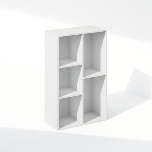 5-Cube White Closet Storage Organization