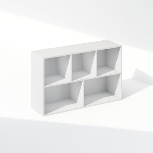 5-Cube White Closet Storage Organization