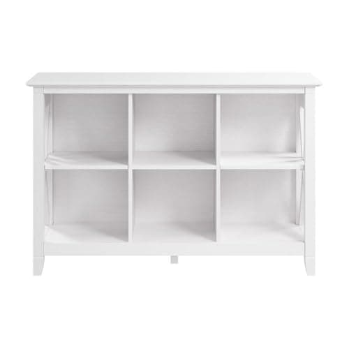 Bush Furniture Key West Small Pure White Oak Cube Bookcase