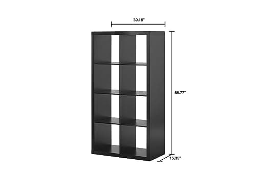 Better Homes and Gardens Solid Black 8-Cube Organizer