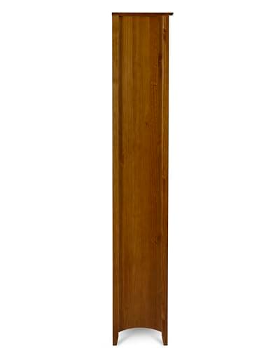 Cherry Shaker Style 6 Shelf Bookcase 72" Tall Adjustable
