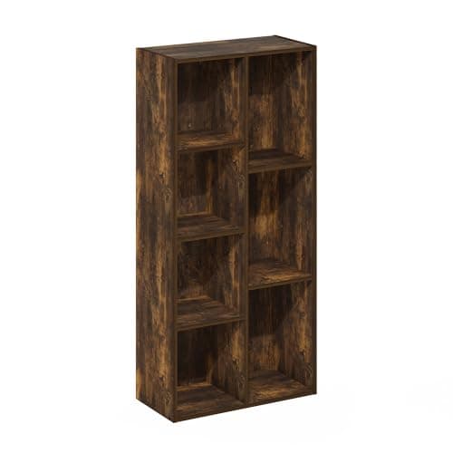 Furinno Luder 5-Tier White Bookcase & Storage