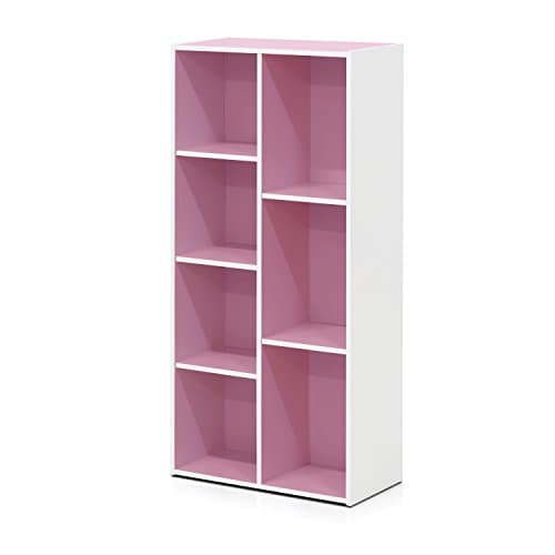 Furinno Luder 5-Tier White Bookcase & Storage