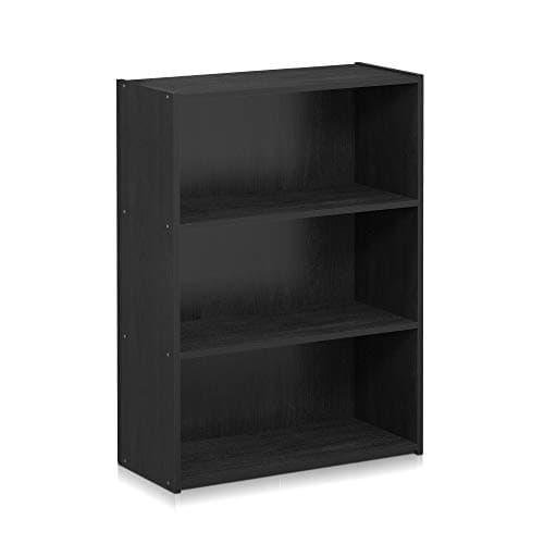 Furinno Pasir 3-Tier Columbia Walnut Open Shelf Bookcase