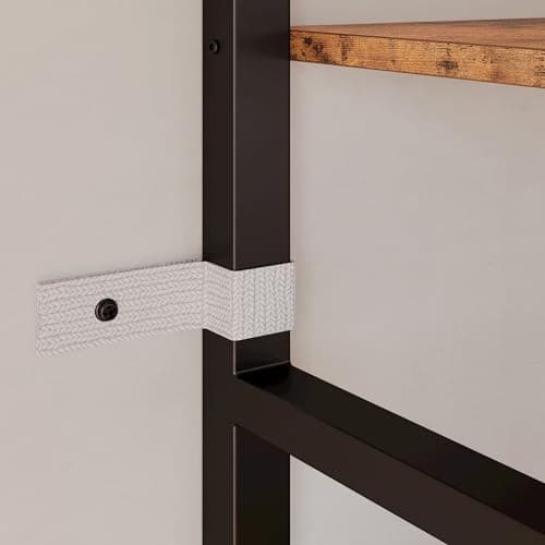 IRONCK 6-Tier Industrial Style Bookshelf for Living Room and Office