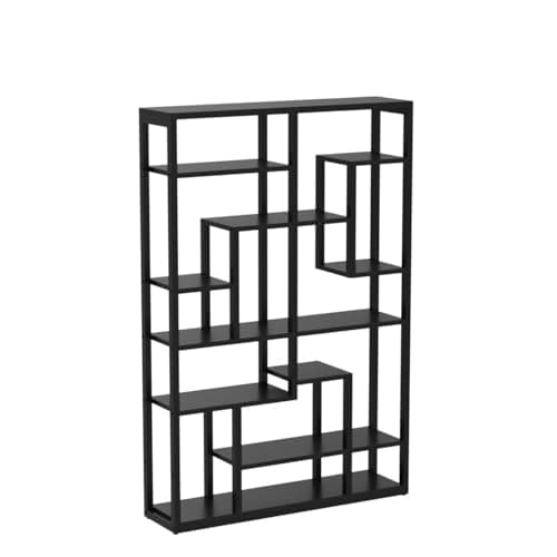 Black 47 Tall Bookcase for Living Room and Office