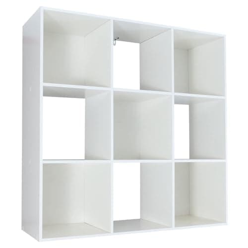 Amazon Basics Storage Cube Shelf Organizer, 8 Cubes, Espresso
