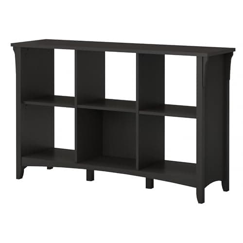 Bush Furniture Salinas 6 Cube Organizer - Pure White & Shiplap Gray