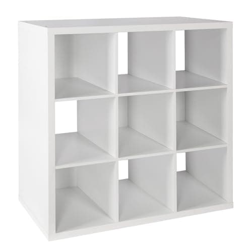 PACHIRA US 9 Inch Cube Storage Shelf, White Finishes