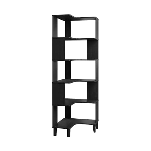 Prepac Sonoma Tall 6-Tier White Bookcase with Storage, Home Office Organzier