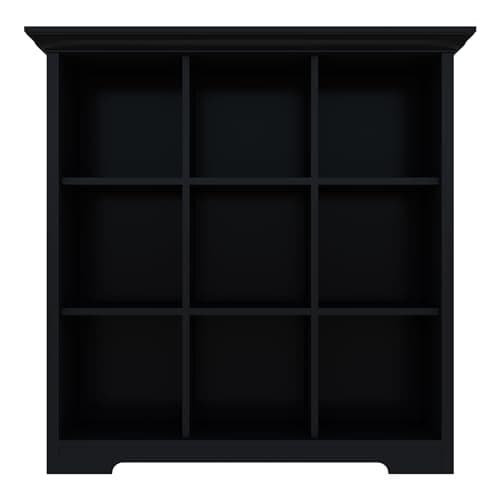 Wooden 3-Tier Cube Storage Bookcase for Home and Office, Black