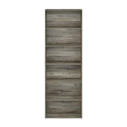 Furinno Jaya 6-Tier French Oak Free Standing Bookcase