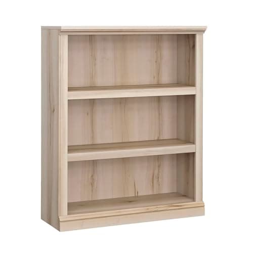Sauder Estate Black 3 Tier Bookshelf for Home Office and Living Room