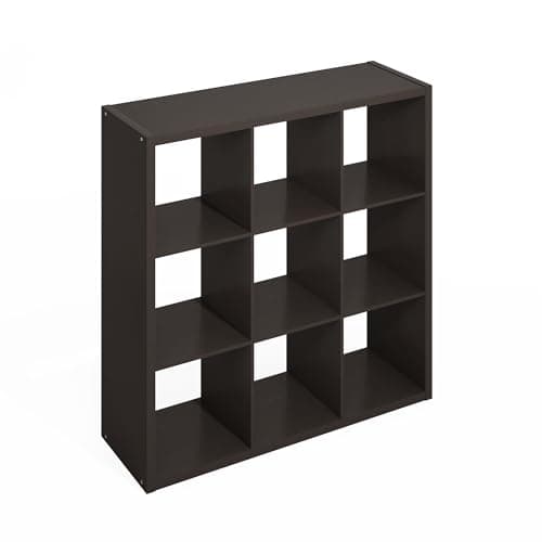Furinno White Open Back Cube Storage Organizer, 16-Cube Shelf