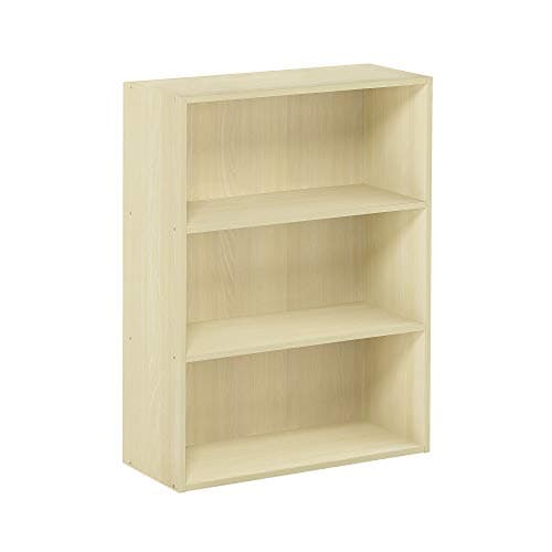 Furinno Pasir 3-Tier Columbia Walnut Open Shelf Bookcase