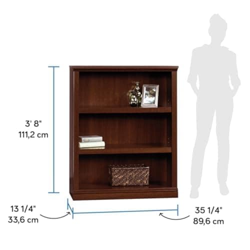 Sauder Select Cherry 3-Bookcase Miscellaneous Storage Shelf