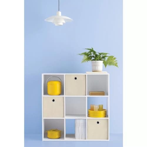 SIPAL 11" White 9-Cube Organizer Shelf