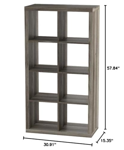 Better Homes and Garden Rustic Gray 8-Cube Organizer Set of 2