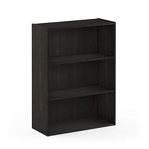 Furinno Pasir Dark Espresso 3-Tier Open Shelf Bookcase