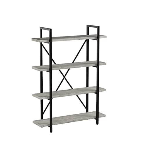 Vintage Brown 3-Tier 45MinST Industrial Bookcase