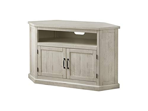 Rustic Corner TV Stand for Martin Svensson Home, Antique Black and Honey Tobacco