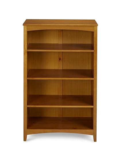 Cherry Shaker Style 4 Shelf Adjustable Bookcase 48" High