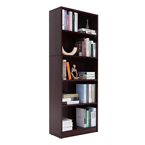 White 3-Layer Wood Bookshelf for Small Spaces Home Office Library
