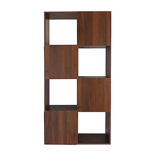 Amazon Basics Storage Cube Shelf Organizer, 8 Cubes, Espresso