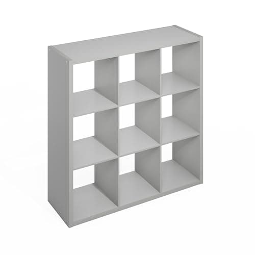 Furinno White Open Back Cube Storage Organizer, 16-Cube Shelf