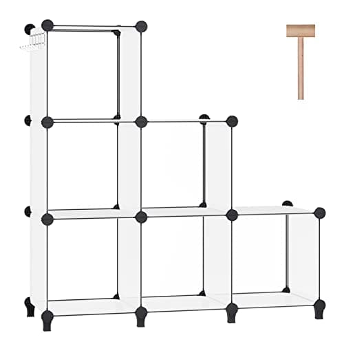 DINMO 16-Cube Storage Organizer, Bookcase & Display Shelf, White