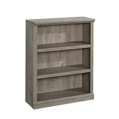 Sauder Estate Black 3 Tier Bookshelf for Home Office and Living Room