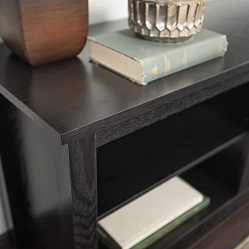 Walker Edison Wren Classic 6 Cubby TV Stand, 70 Inch, Black