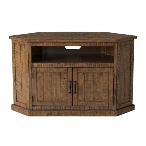 Martin Svensson Natural Solid Wood Corner TV Stand