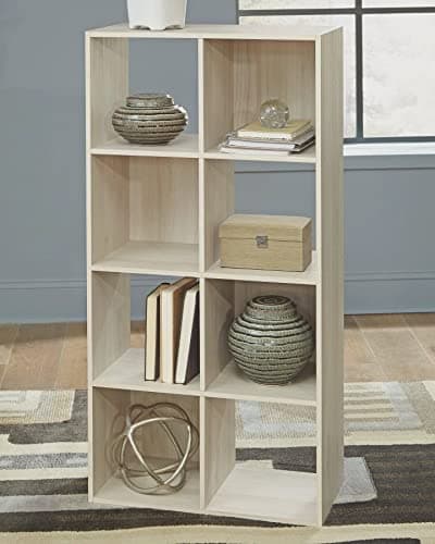 Ashley Socalle Modern 8-Cube Storage Organizer/Bookcase in Whitewash