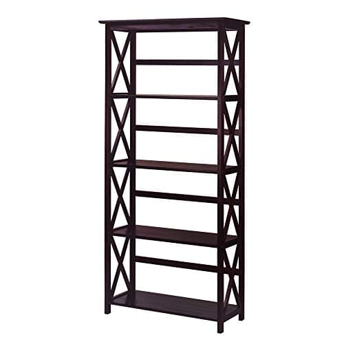 Mountego White 3-Shelf Casual Home Bookcase