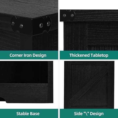 YITAHOME Horizontal Cube Storage Organizer Bookshelf, Black