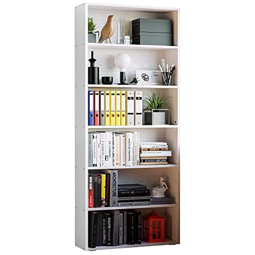 IRONCK 70in Tall 6 Tiers Floor Standing Bookshelf Home Decor Furniture