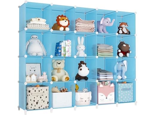 HOMIDEC Modular Cube Storage Organizer, Black, for Living Room, Bedroom, Office