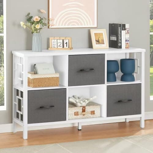 HOMISSUE Rustic 6 Cube Storage Organizer Shelf Brown for Living Room and Office