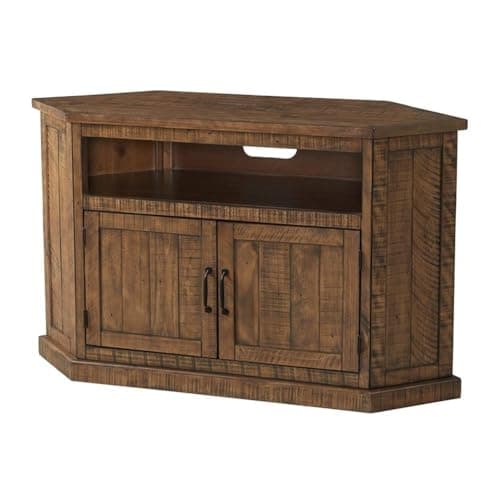 Martin Svensson Natural Solid Wood Corner TV Stand