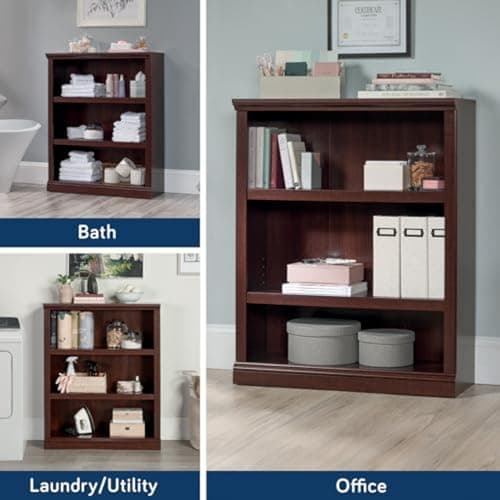 Sauder Select Cherry 3-Bookcase Miscellaneous Storage Shelf