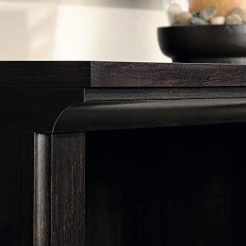 Sauder Estate Black 3 Tier Bookshelf for Home Office and Living Room