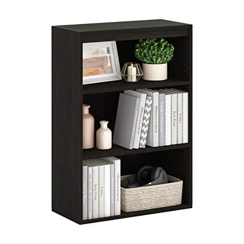 Furinno Pasir Dark Espresso 3-Tier Open Shelf Bookcase