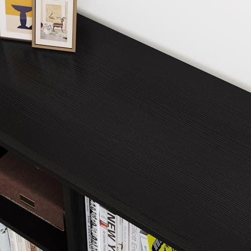 YITAHOME Horizontal Cube Storage Organizer Bookshelf, Black