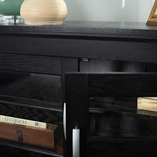 Walker Edison Black 44" 2 Door TV Stand 48" TV Corner Cabinet Living Room Storage