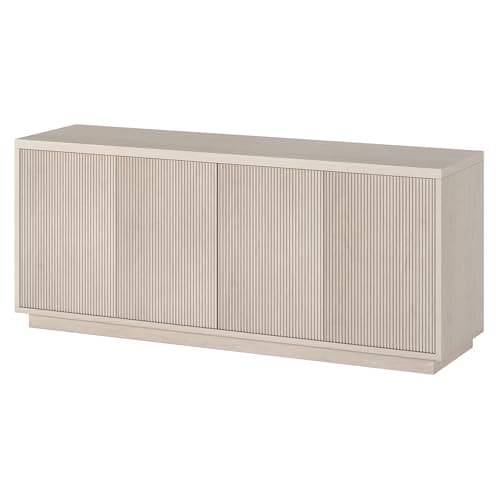 Henn&Hart Hanson Beech White TV Stand, 57" Wide