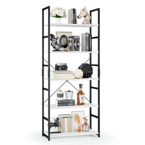 Vintage OTK 5 Tier Bookshelf for Living Room, Bedroom, and Home Office