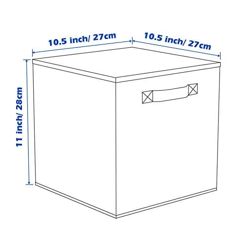 ShellKingdom Storage Bins, Fabric Cubes & Organizer Drawer, 6 Pack (Black+Beige+Grey)